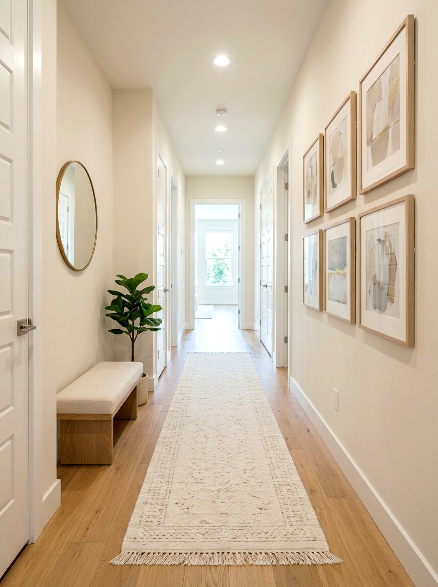 Neutral hallway - 25 Spring Cream Decor Ideas