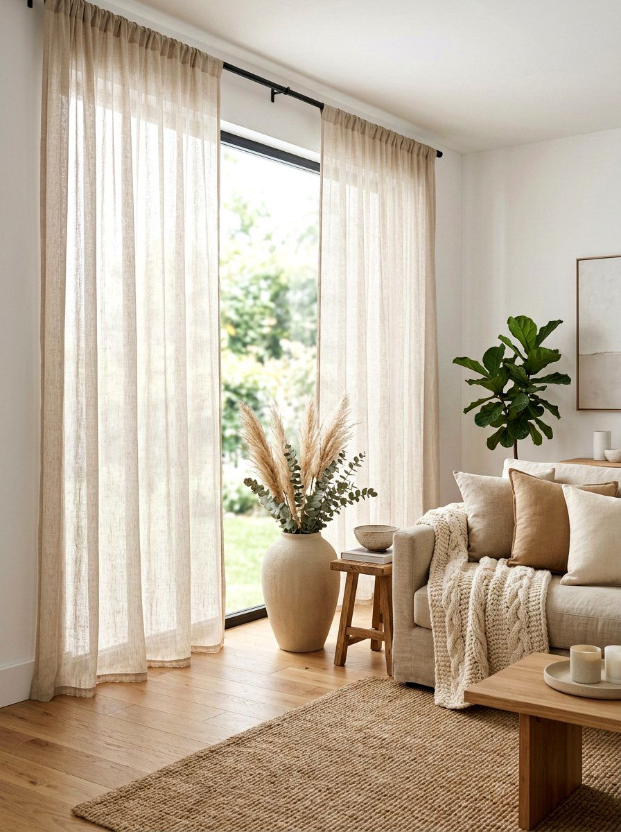 25 Airy Spring Sheer Curtain Ideas for a Bright Atmosphere