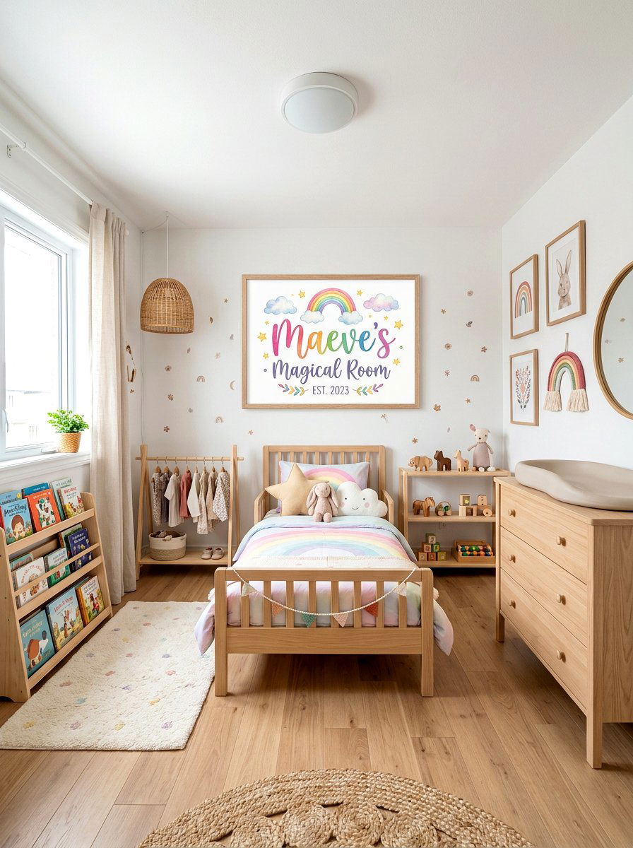 Nursery Wall Art - 25 Spring Hand Lettering Decor Ideas