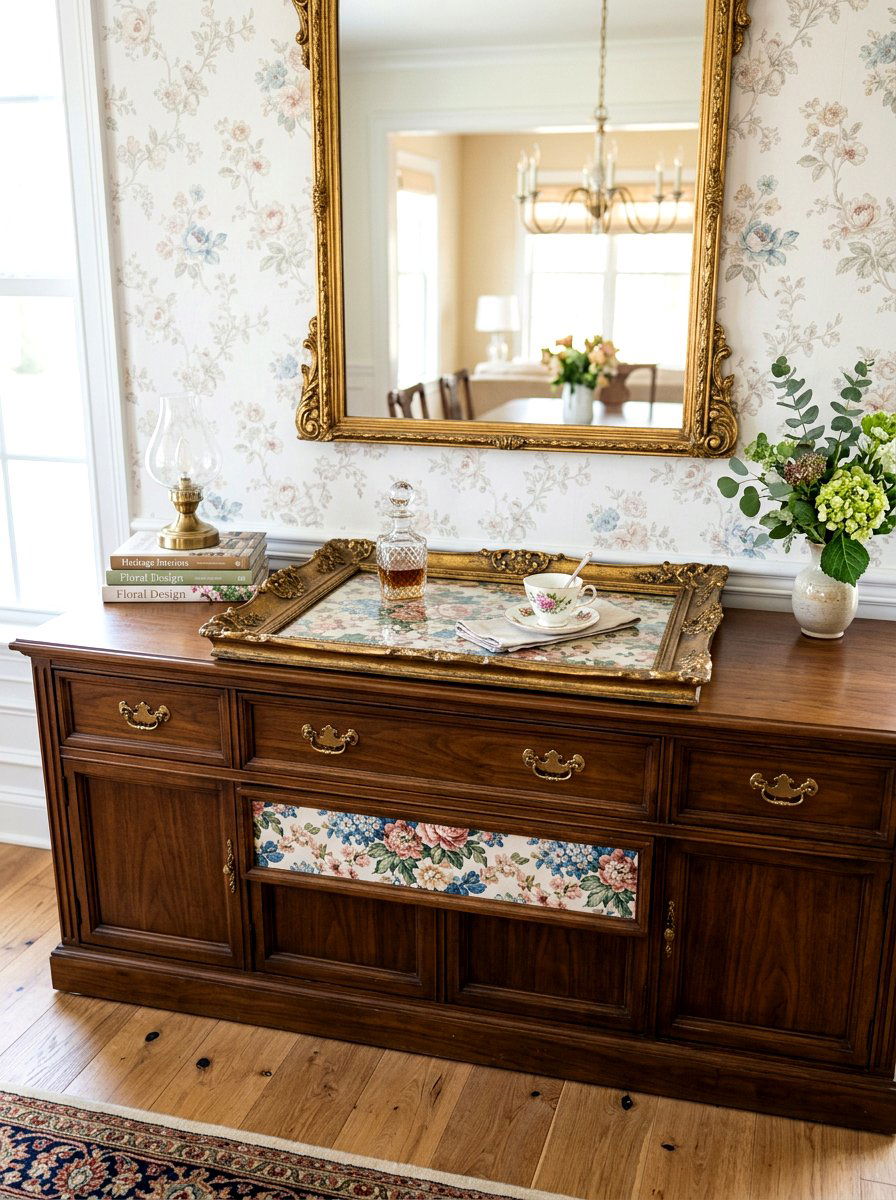 Old picture frame serving tray - 25 Spring Recycled Decor Ideas