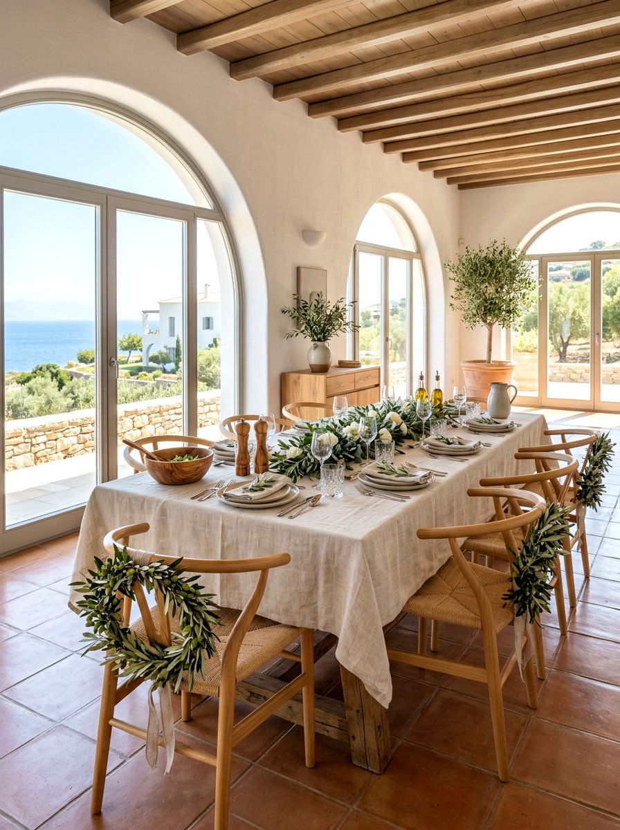 Olive Branch Chair Wreath - 25 Spring Chair Back Wreath Ideas