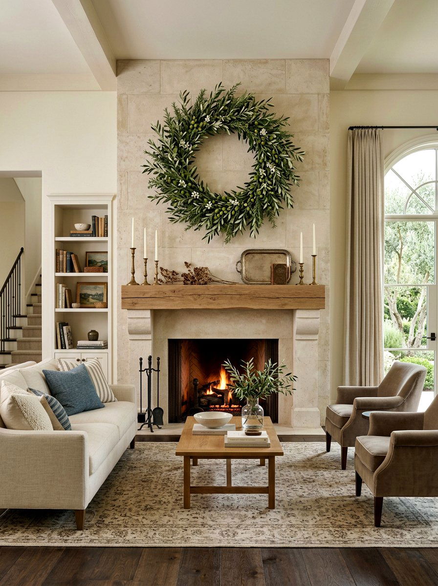 Olive Branch Wreath - 25 Spring Herb Wreath Ideas