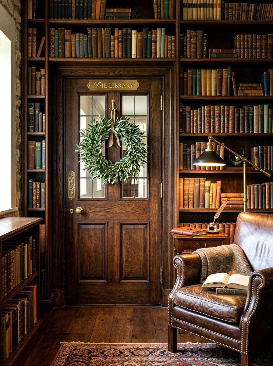 Olive Leaf Wreath - 25 Spring Mini Door Wreath Ideas