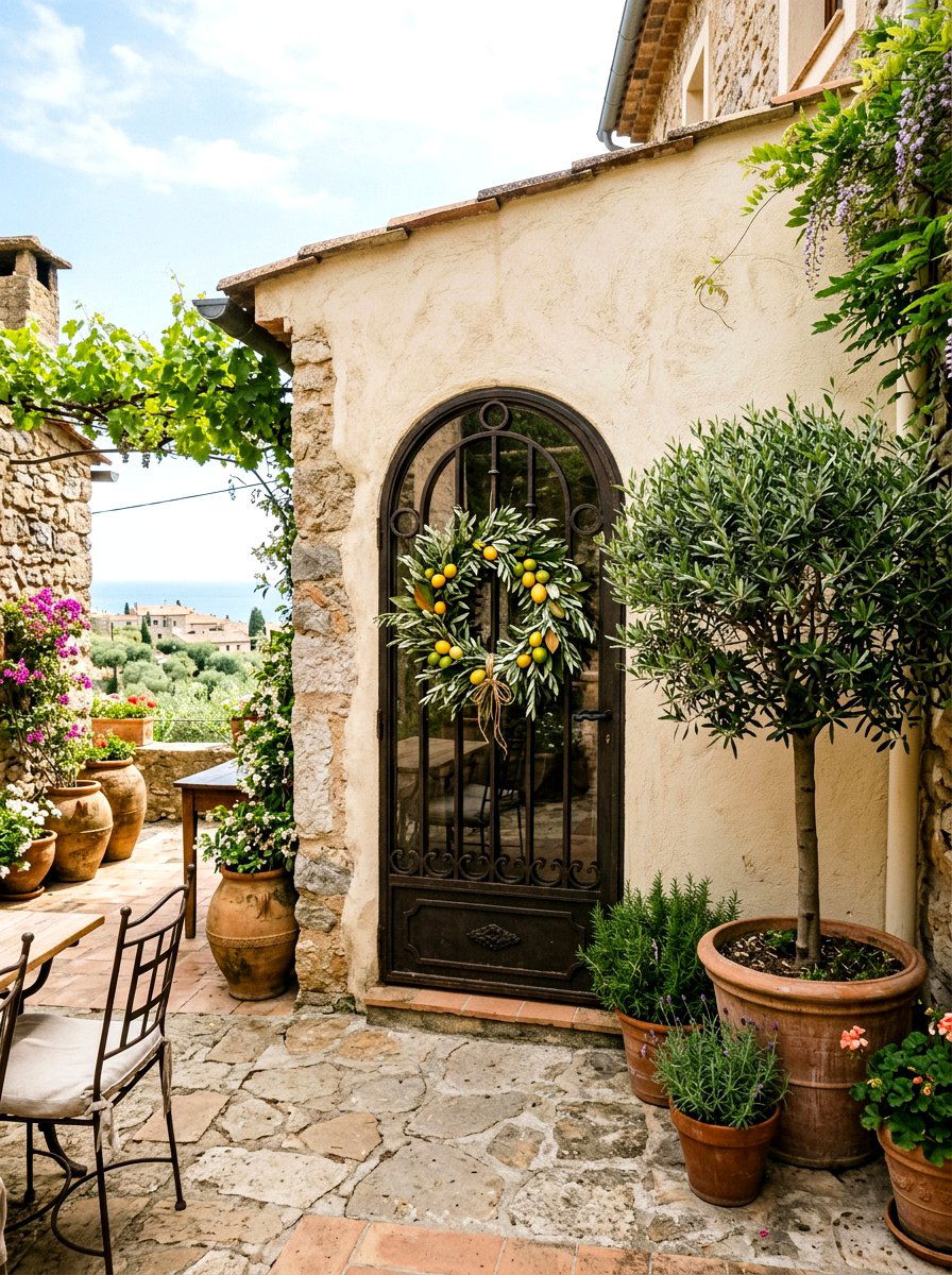 Olive leaf lemon wreath - 25 Spring Lemon Wreath Ideas