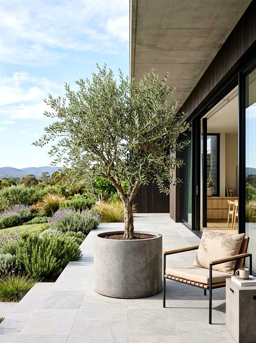 Olive tree - 25 Outdoor Spring Decor Ideas for Front Porch