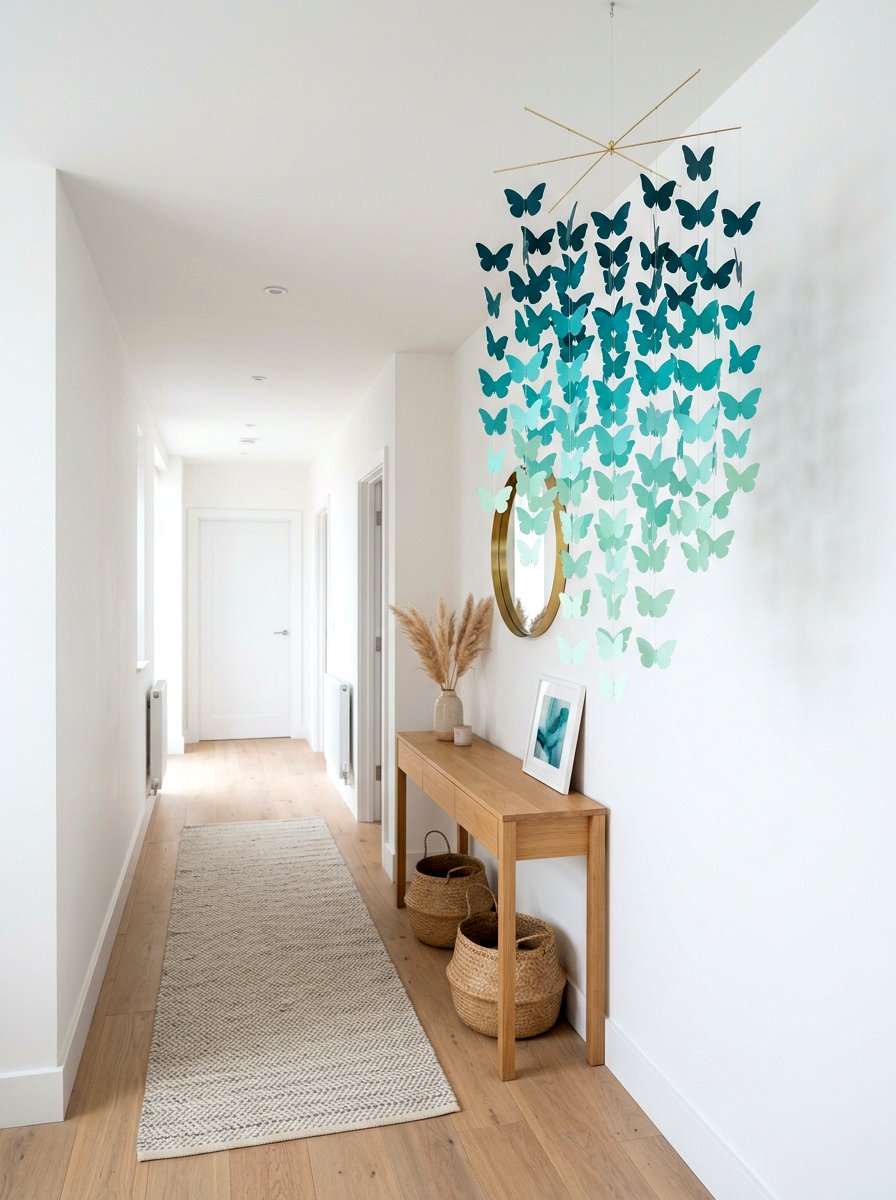 Ombre Butterfly Mobile - 25 Spring Butterfly Mobile Ideas