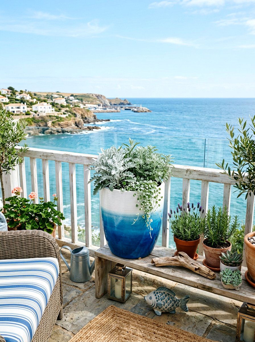 Ombre Garden Pot - 25 Spring Planter Painting Ideas