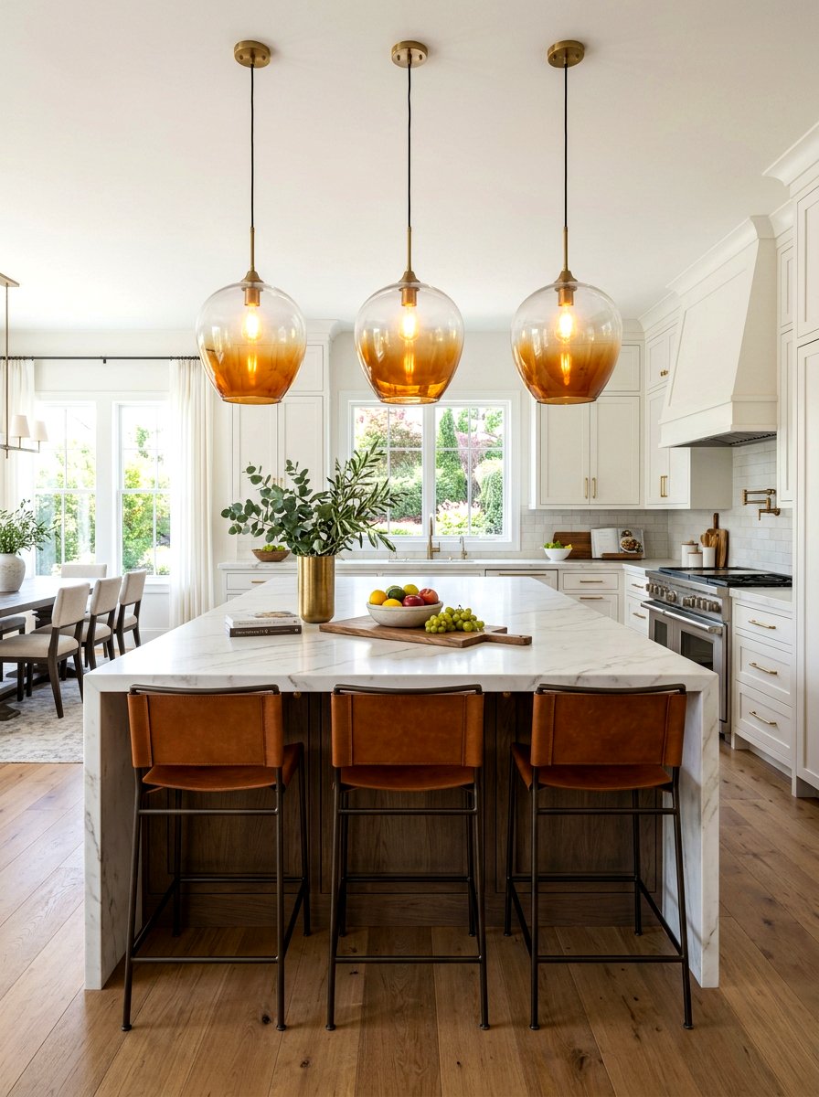 Ombre Light Fixture - 25 Spring Ombre Decor Ideas