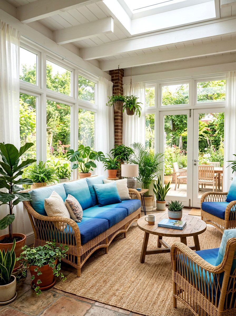 Ombre Sunroom Furniture - 25 Spring Ombre Decor Ideas