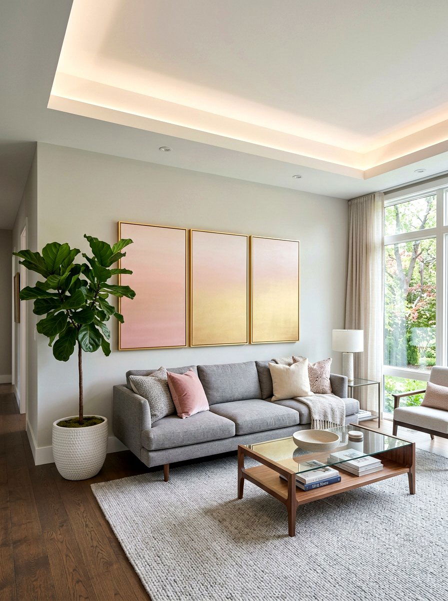 Ombre Wall Art - 25 Spring Ombre Decor Ideas