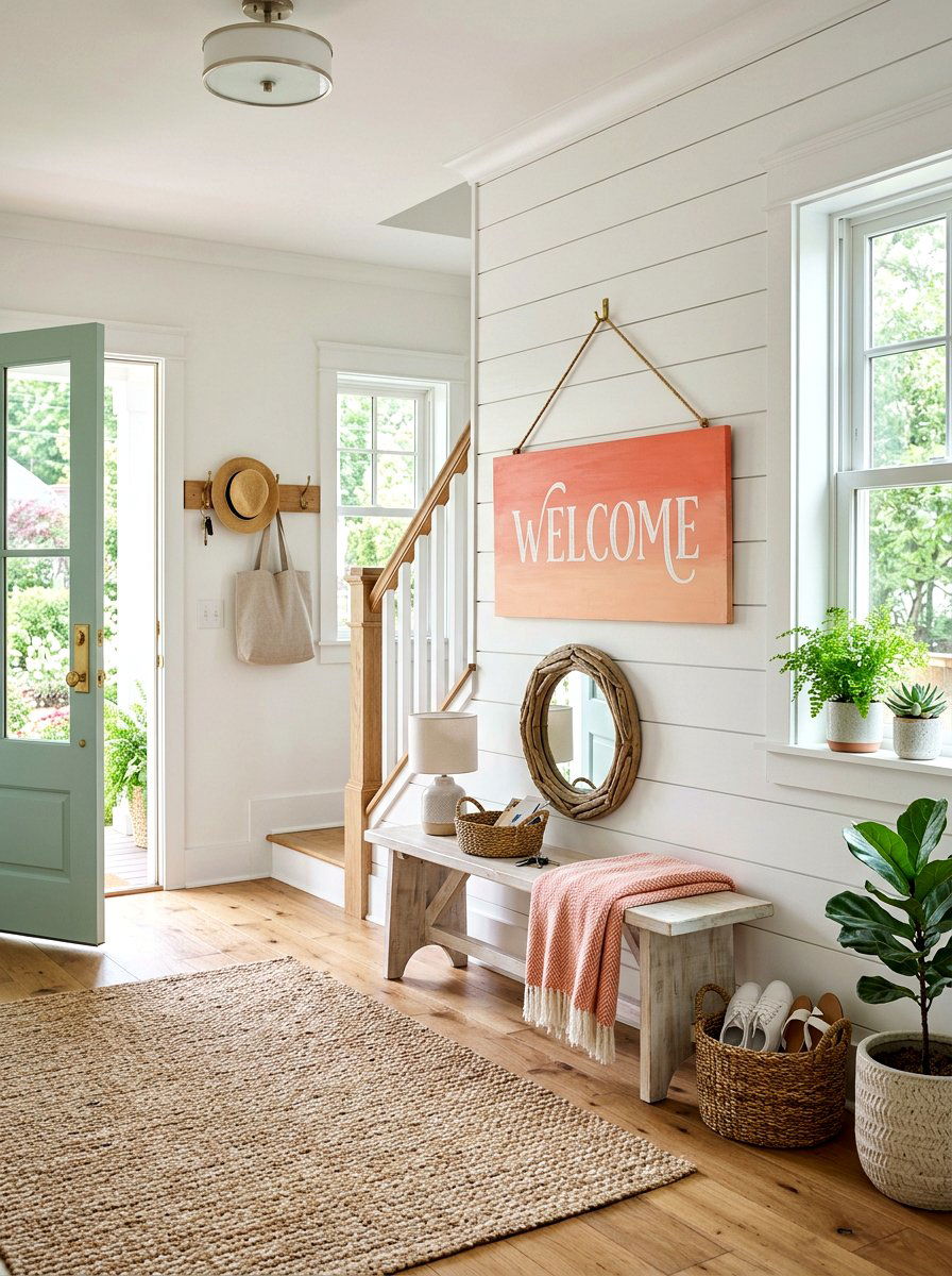 Ombre Wood Sign - 25 Spring Paint Craft Ideas