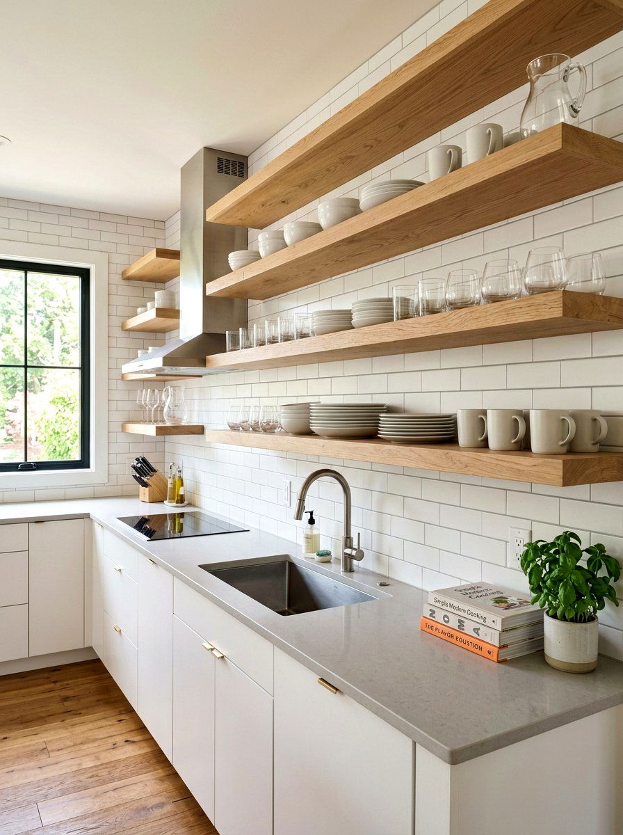 Open Concept Shelving - 25 Spring Modern Decor Ideas