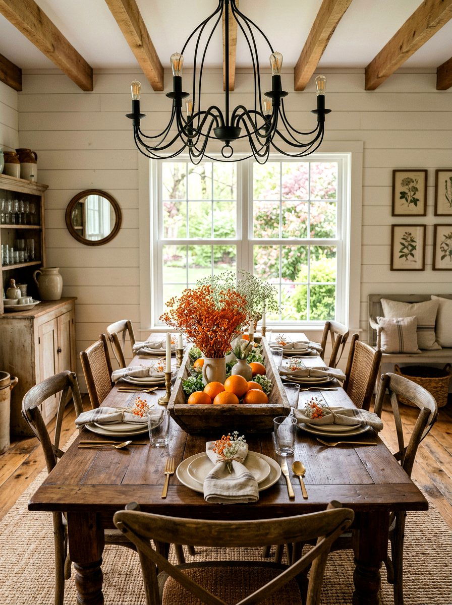 Orange Babys Breath Decor - 25 Spring Citrus Centerpiece Ideas