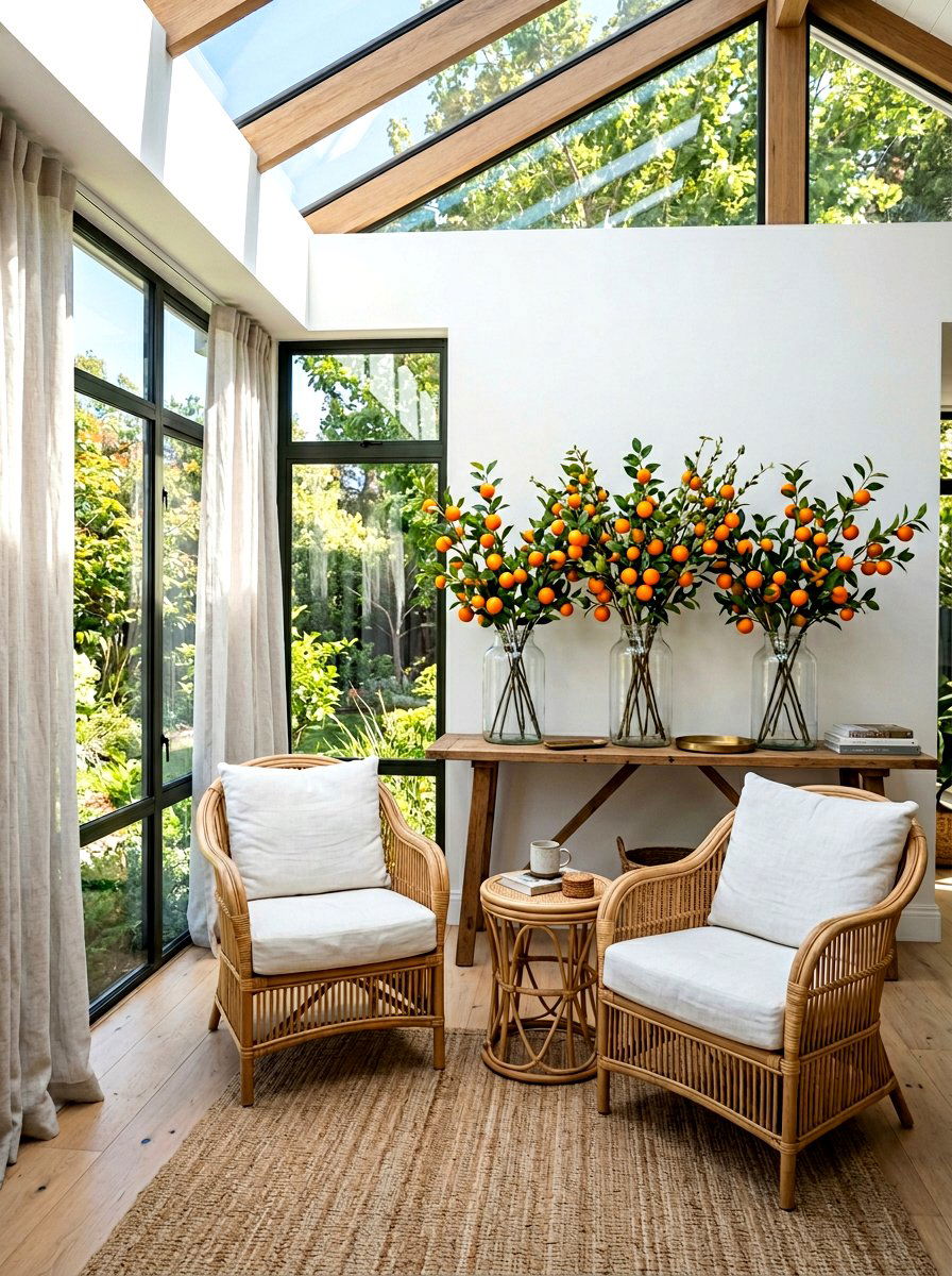 Orange Branch Decor - 25 Spring Fruit Decor Ideas