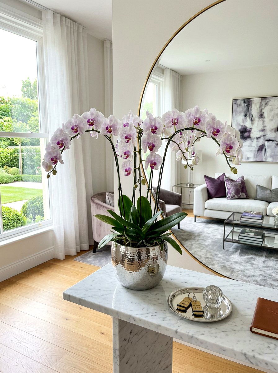 Orchid - 25 Spring Living Room Plant Ideas