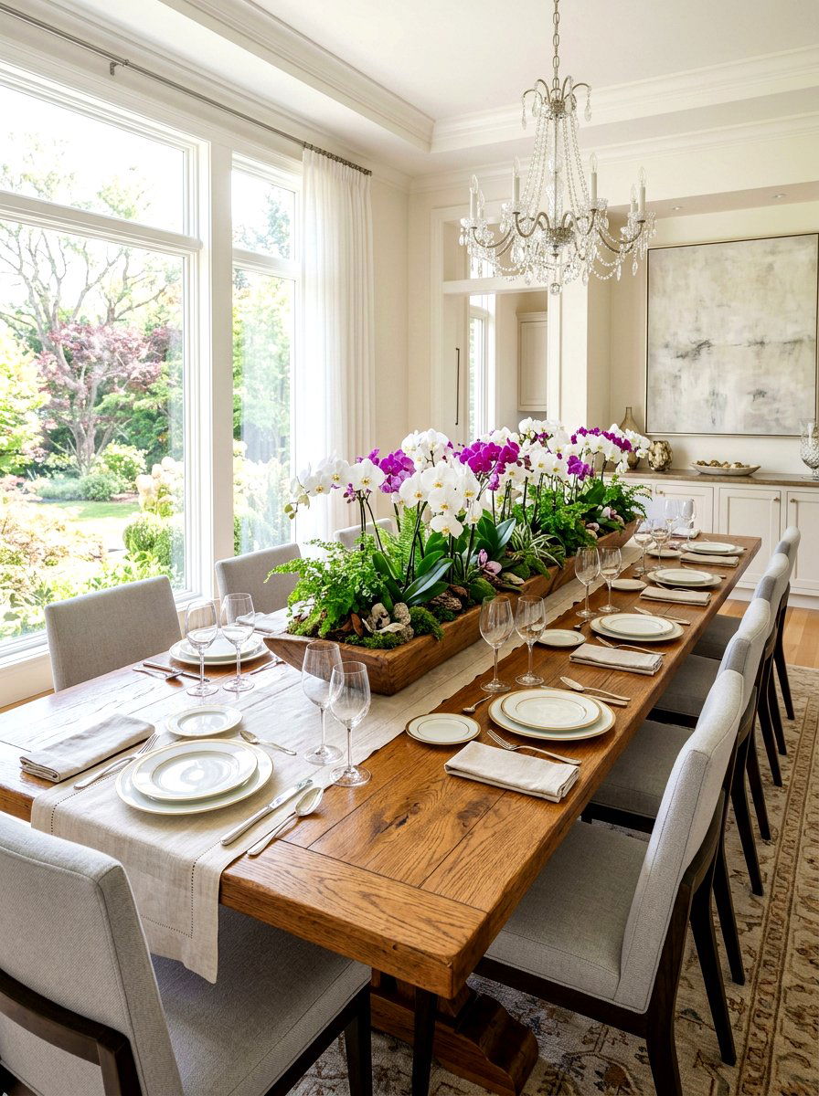 Orchid Centerpiece For Dining Table - 25 Spring Orchid Display Ideas