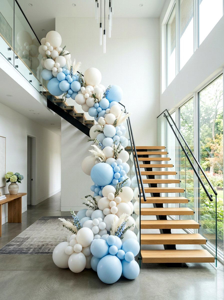 Organic balloon arch - 25 Spring Balloon Arch Ideas