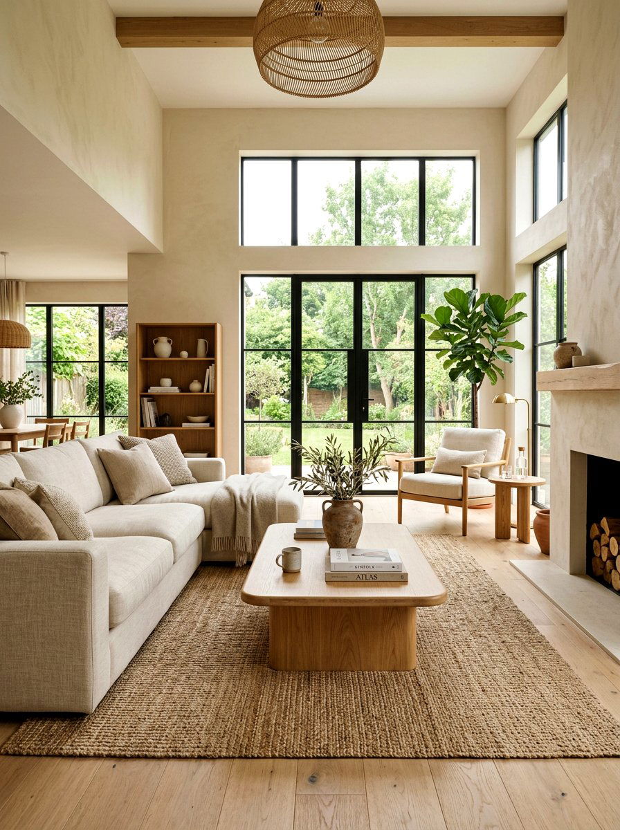 Organic modern living room - 25 Spring Organic Modern Decor Ideas