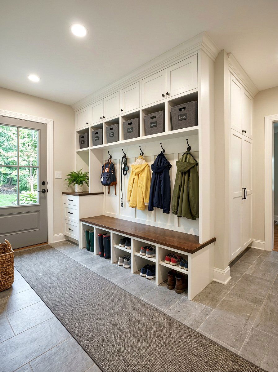 Organized Mudroom Cabinets - 25 Spring Real Estate Staging Ideas