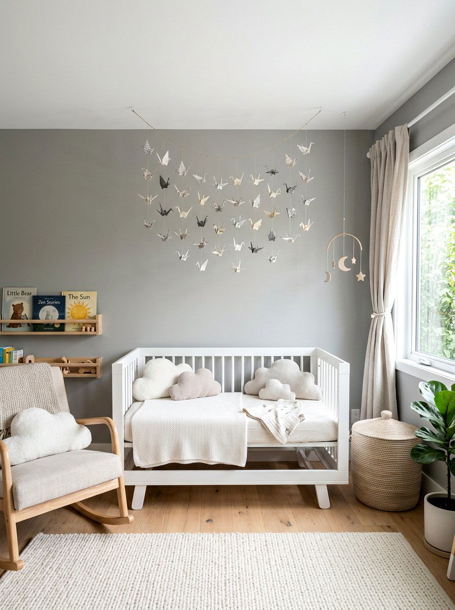 Origami Bird Garland - 25 Spring Garland Craft Ideas