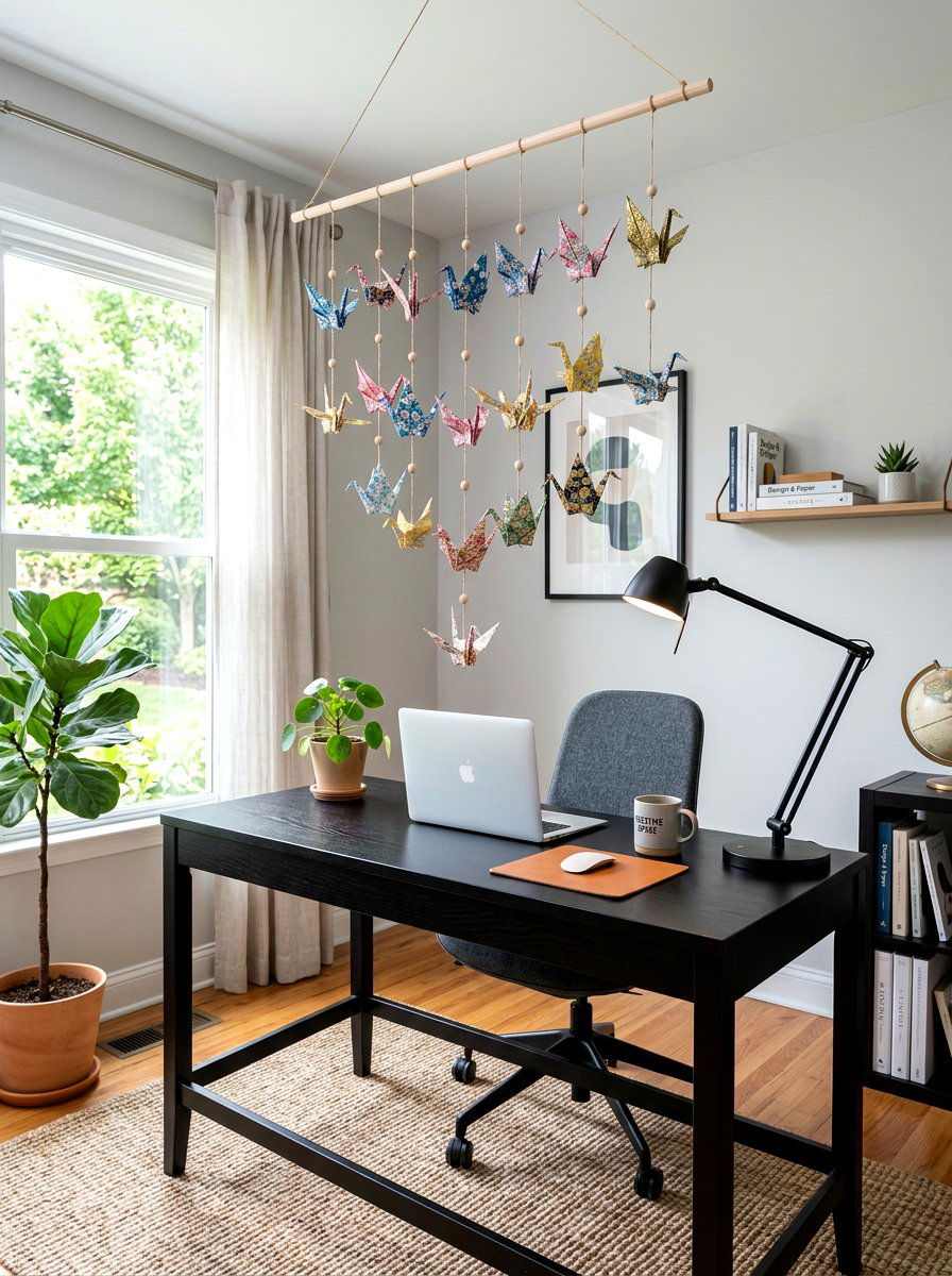 Origami Bird String - 25 Spring Paper Garland Ideas