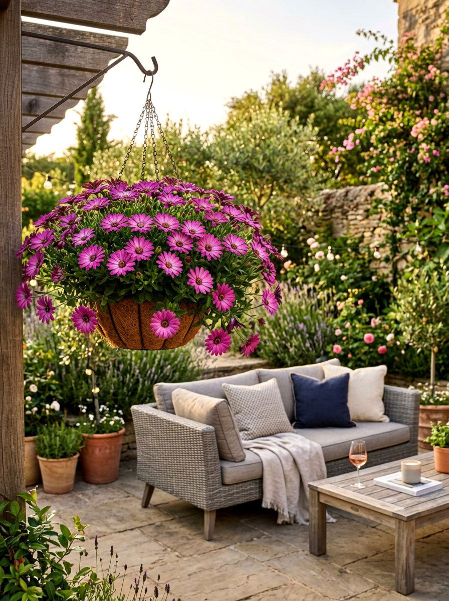 Osteospermum Hanging Basket - 25 Spring Hanging Basket Flower Ideas