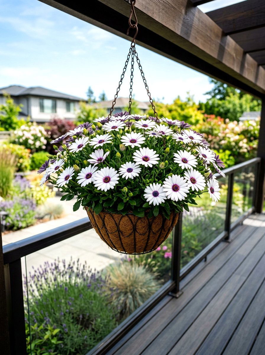Osteospermum daisy hanging basket - 25 Spring Hanging Basket Ideas