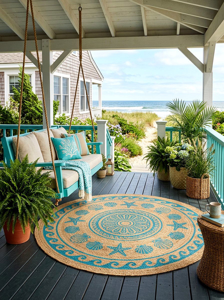 Outdoor Area Rug Stencil - 25 Spring Stencil Decor Ideas