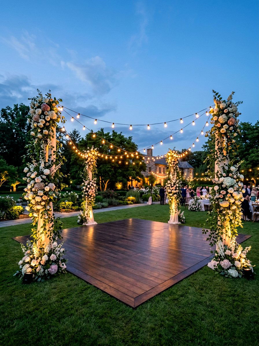 Outdoor Dance Floor - 25 Spring Outdoor Wedding Decor Ideas