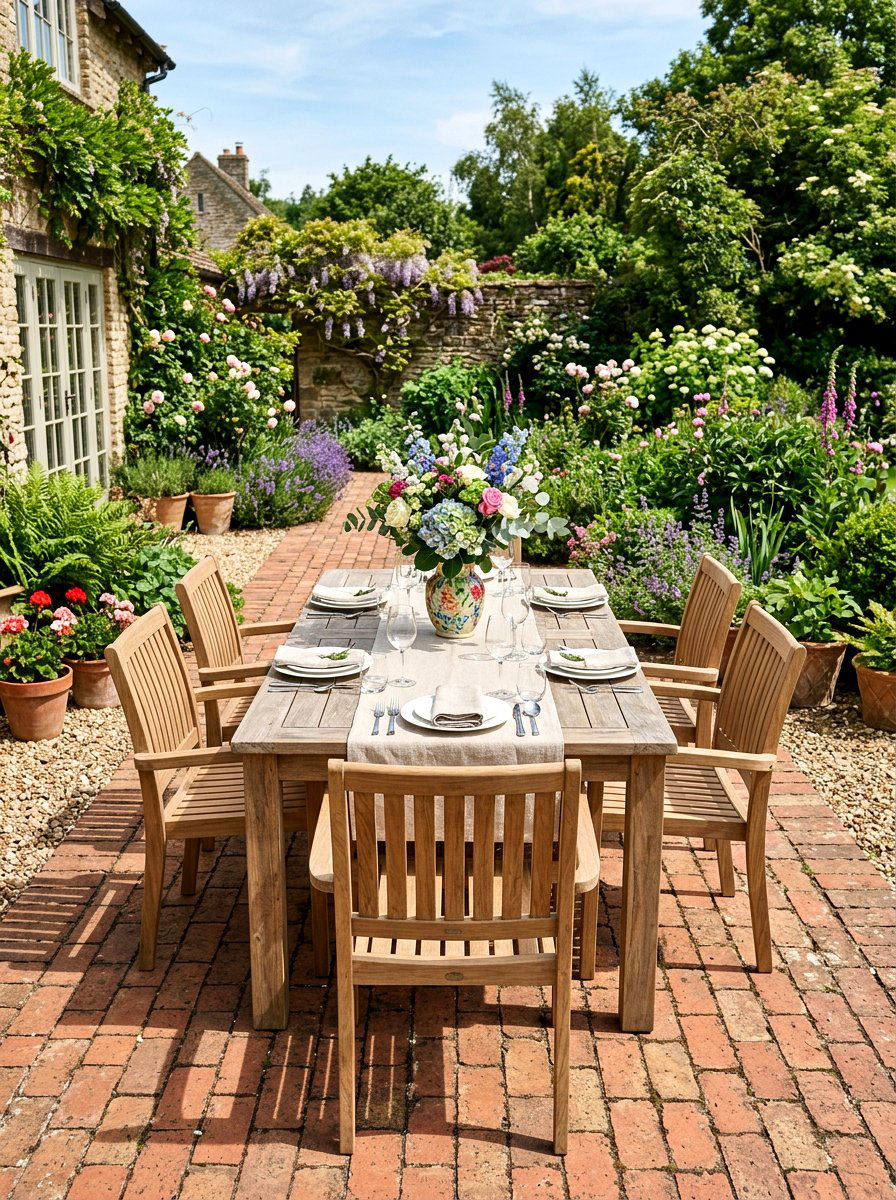 Outdoor Dining Set - 25 Spring Outdoor Decor Ideas