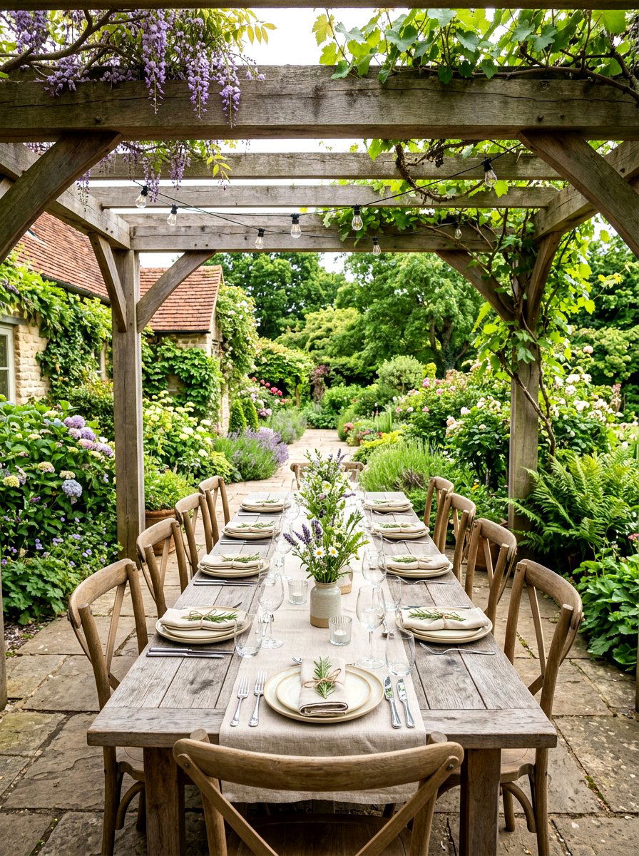 Outdoor Dining Table - 25 Spring Patio Decor Ideas