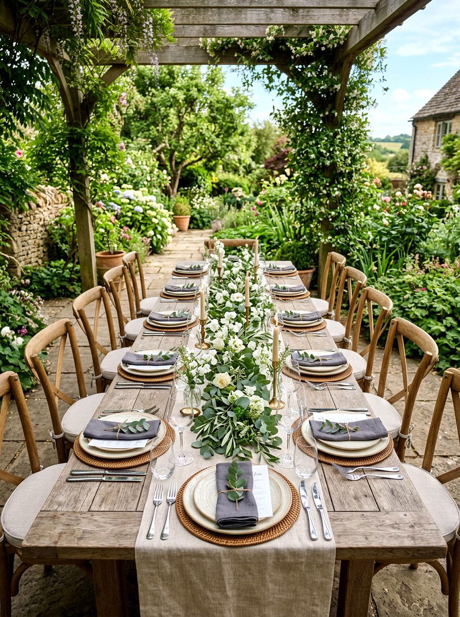 Outdoor Dining Table Setup - 25 Spring Outdoor Entertaining Ideas