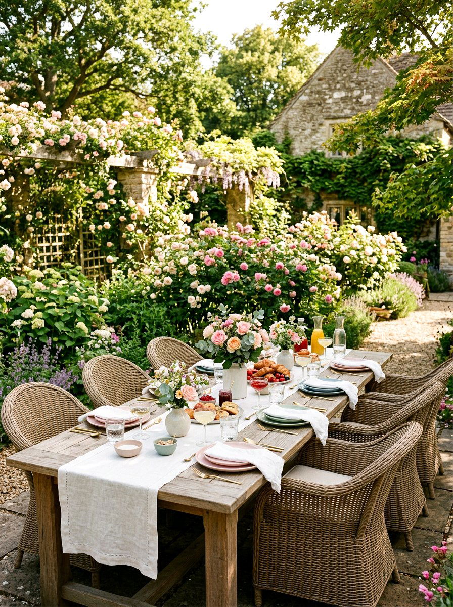 Outdoor Garden Brunch - 25 Spring Mother's Day Brunch Ideas