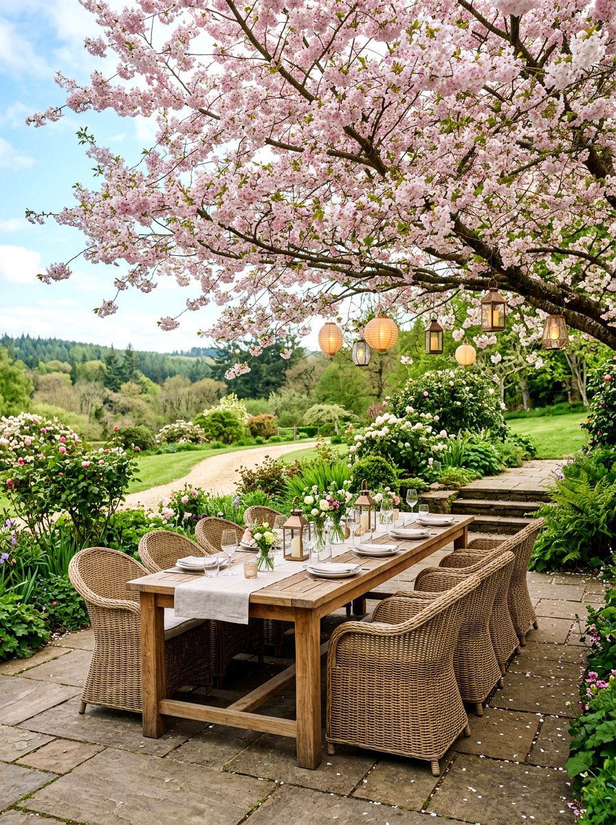 Outdoor Garden Table - 25 Spring Luncheon Table Ideas