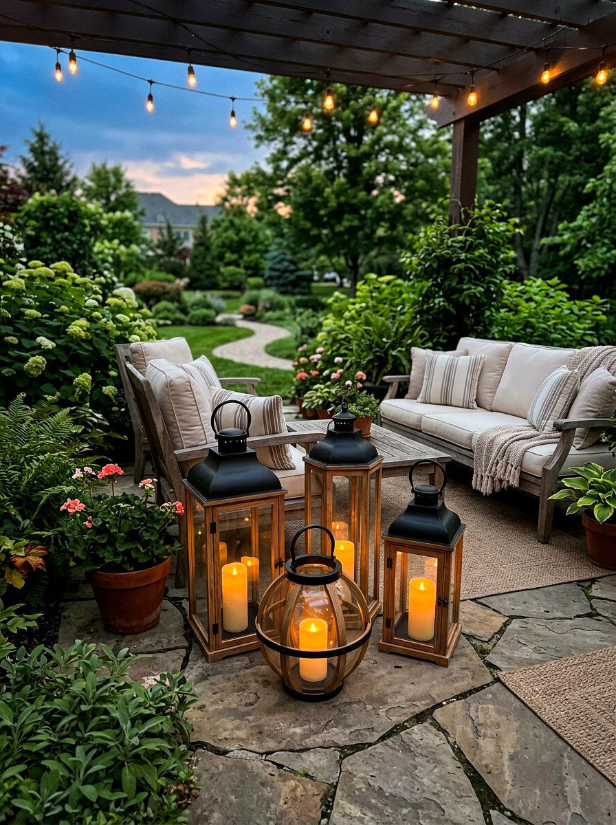 Outdoor Lantern Lighting - 25 Spring Party Decor Ideas