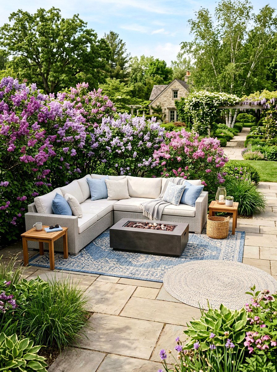 Outdoor Lounge Area - 25 Spring Garden Party Ideas