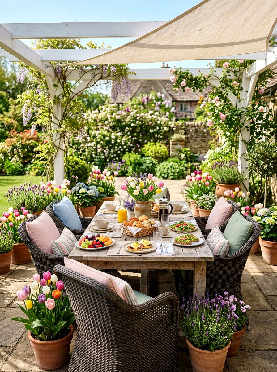 Outdoor Patio Brunch - 25 Spring Sunday Brunch Ideas