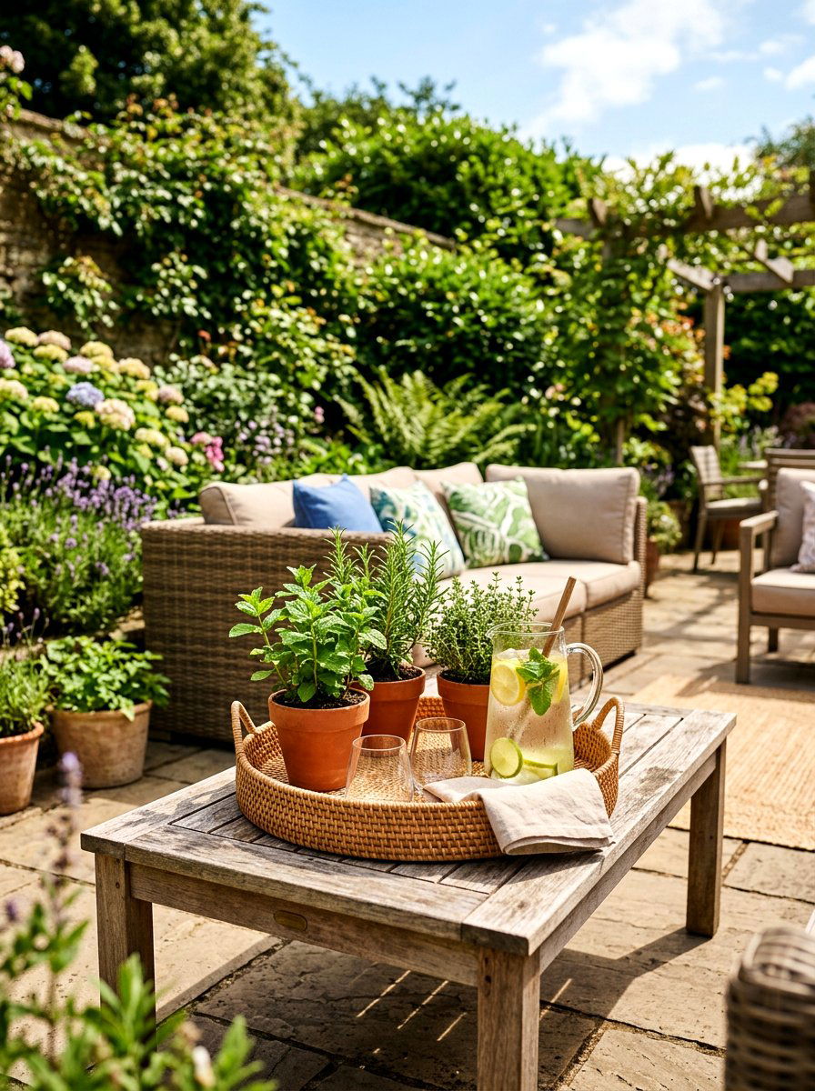 Outdoor Patio Spring Tray - 25 Spring Decorative Tray Ideas