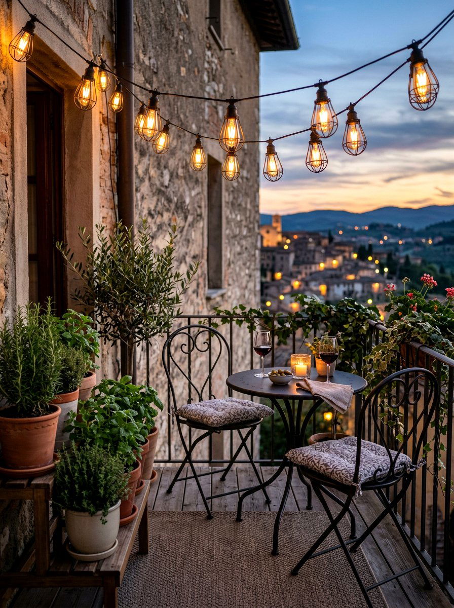 Outdoor Patio String Lights - 25 Spring Cheap Decor Ideas