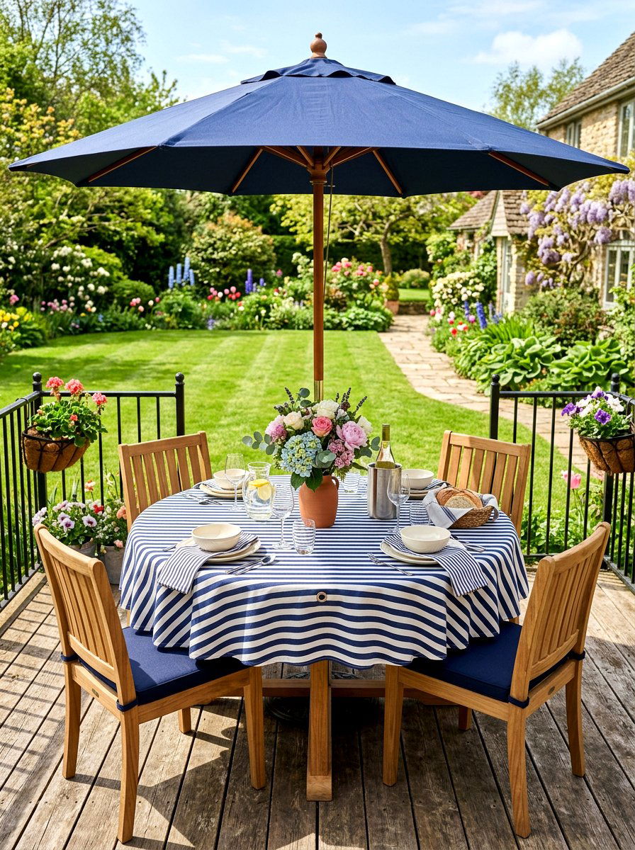 Outdoor Patio Tablecloth - 25 Spring Tablecloth Ideas