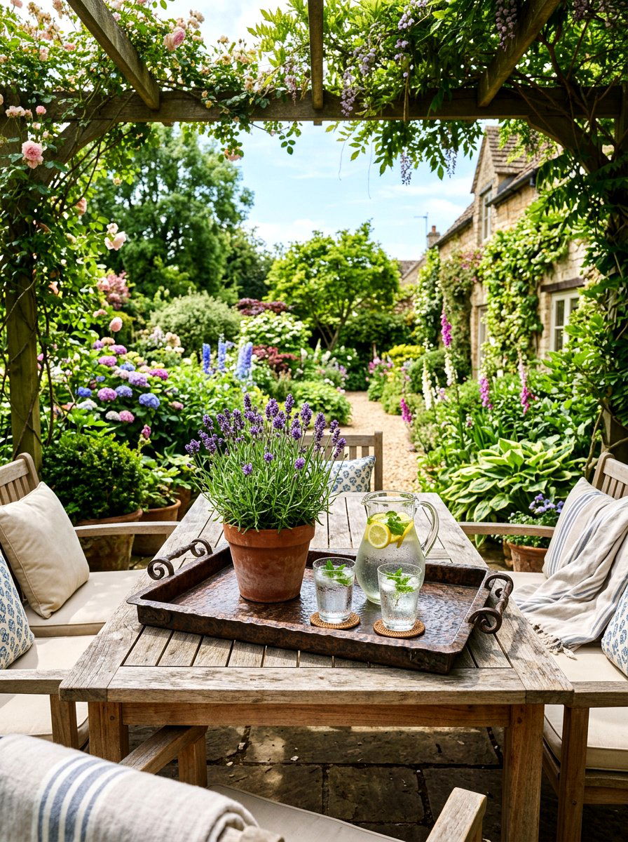 Outdoor Patio Tray - 25 Spring Metal Tray Decor Ideas