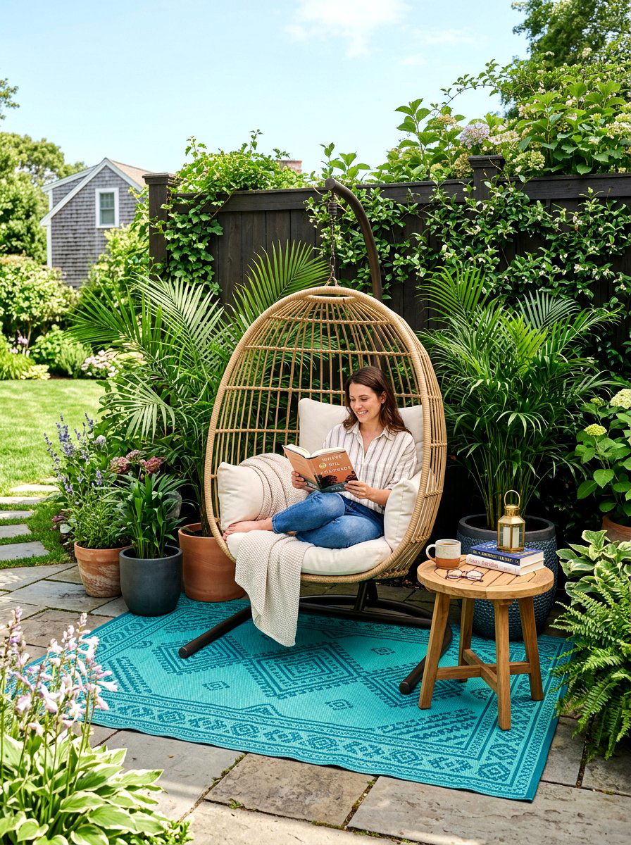 Outdoor Reading Nook - 25 Spring Backyard Corner Decor Ideas