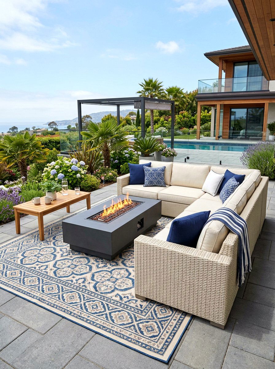 Outdoor Sectional Sofa - 25 Spring Porch Sitting Area Ideas