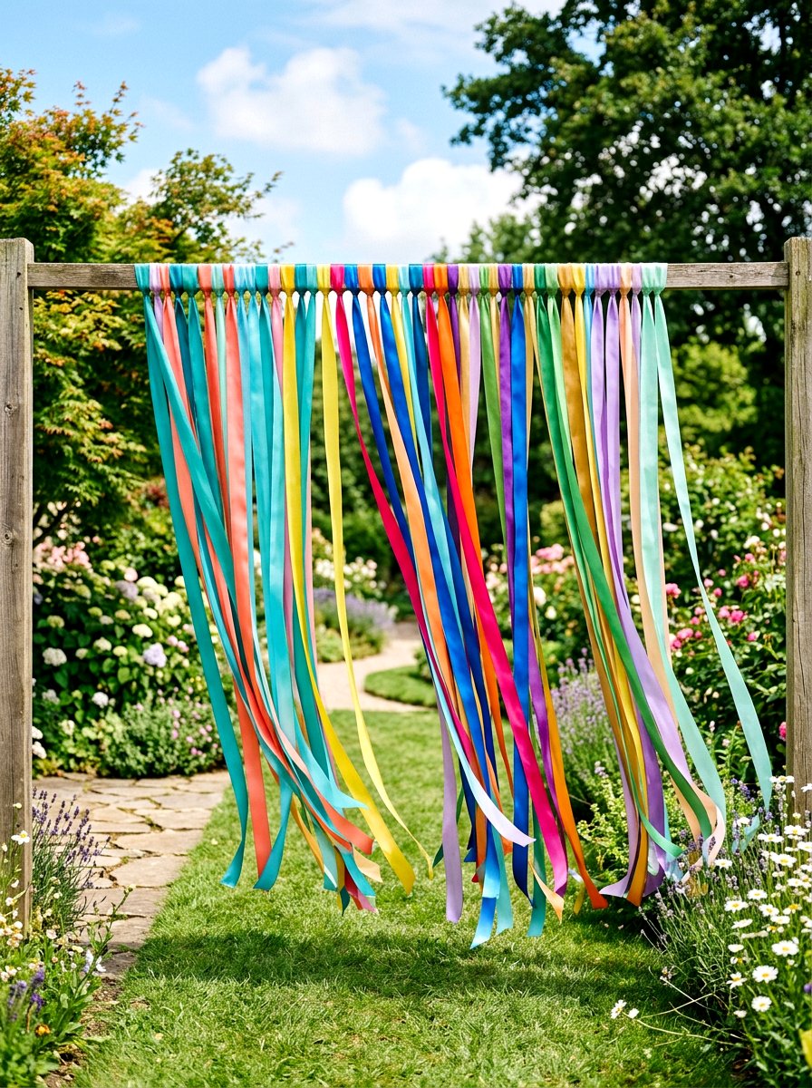 Outdoor Wildflower Photo Area - 25 Spring Wedding Photo Backdrop Ideas