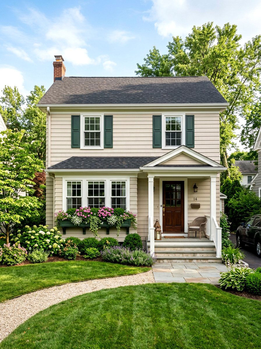 Outdoor Window Box - 25 Front Yard Spring Decor Ideas