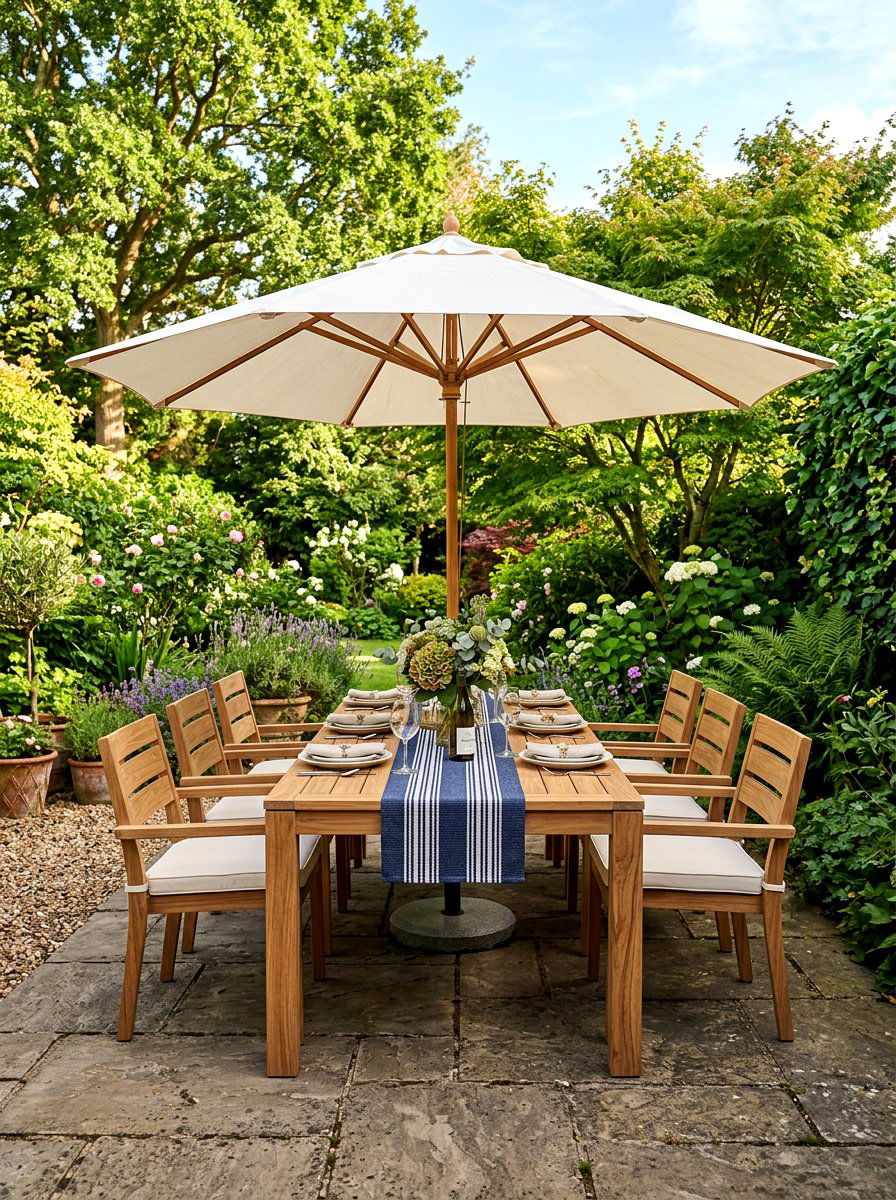 Outdoor dining set - 25 Spring Vacation Rental Decor Ideas
