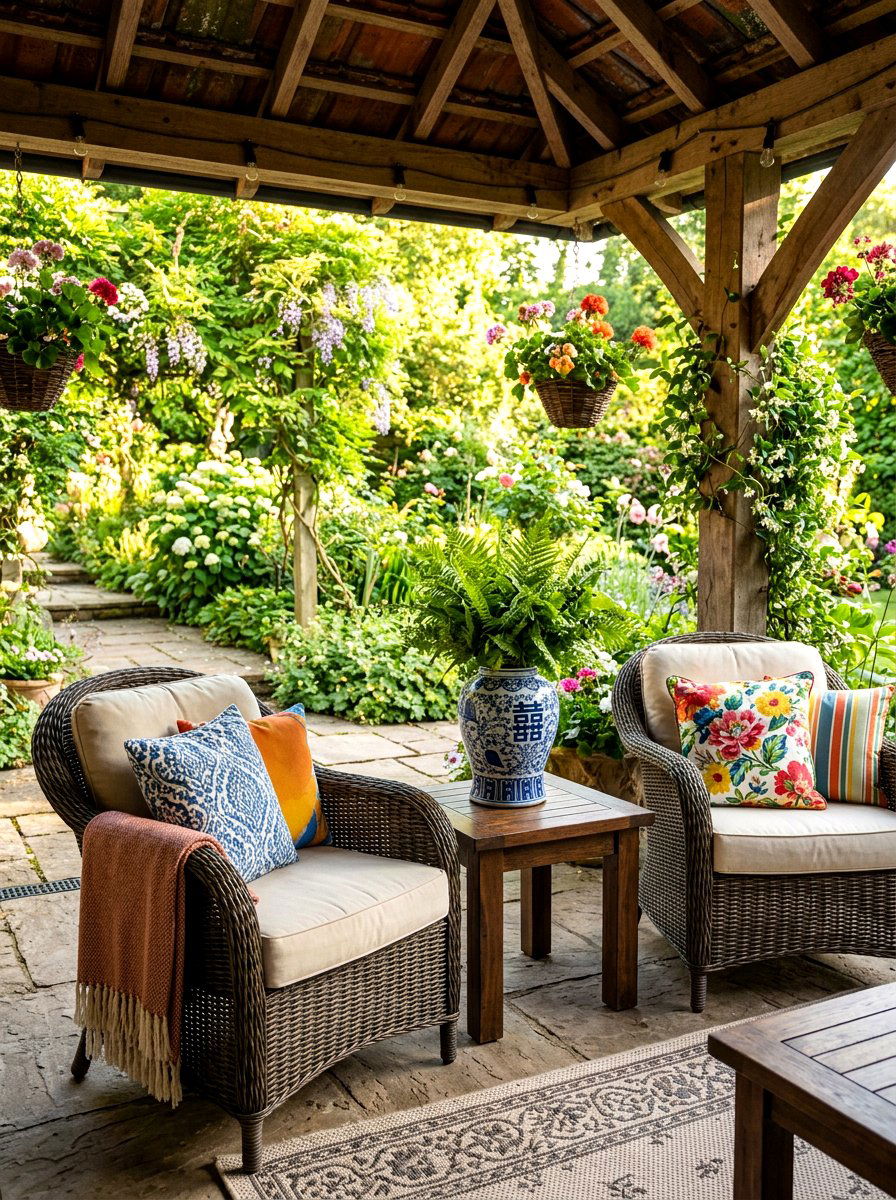 Outdoor patio ginger jar display - 25 Spring Ginger Jar Decor Ideas