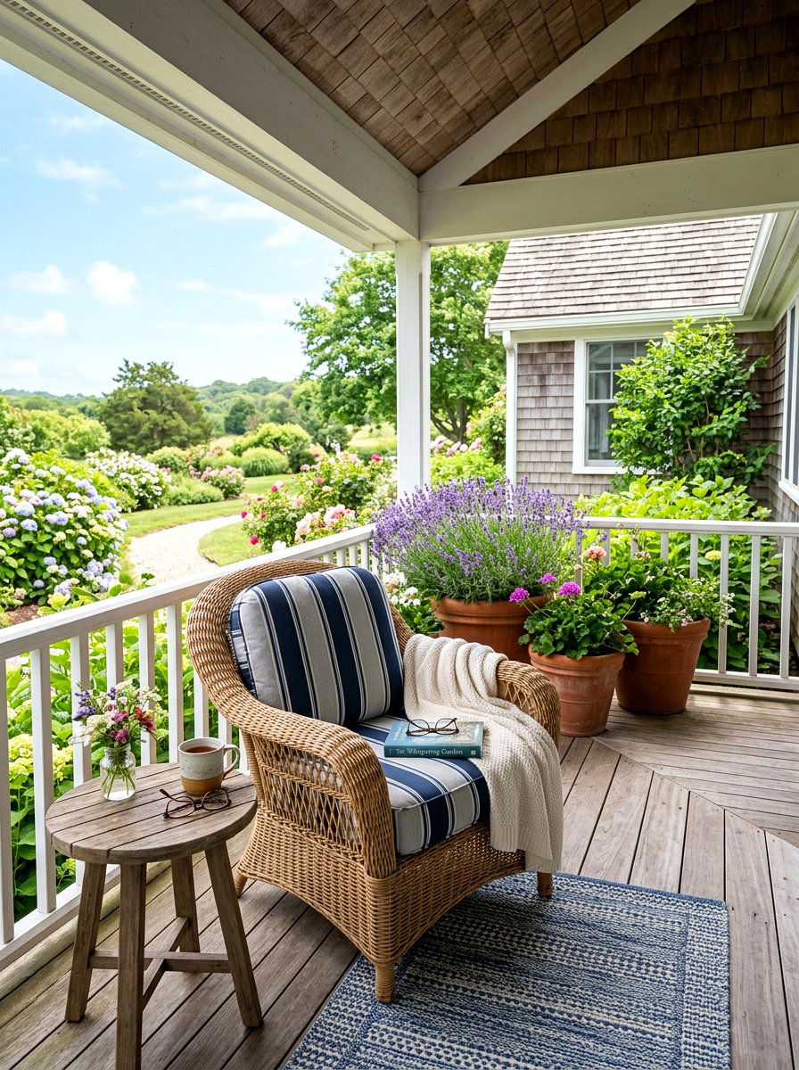 Outdoor porch reading area - 25 Spring Reading Nook Decor Ideas