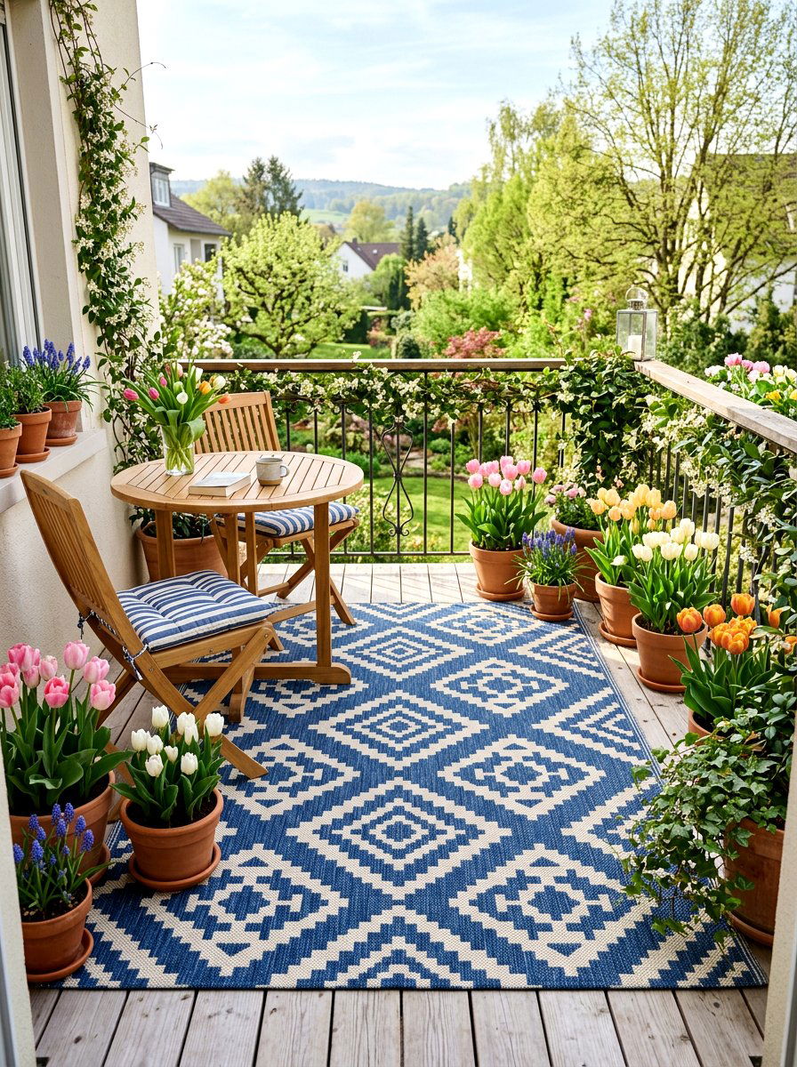 Outdoor rug for balcony