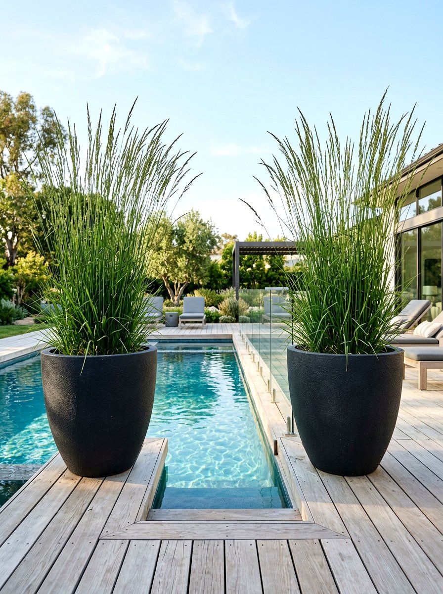 Oversized Planter Pot - 25 Spring Poolside Decor Ideas